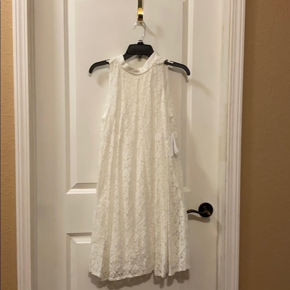 White lace dress